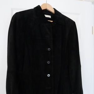 Women's black suede jacket